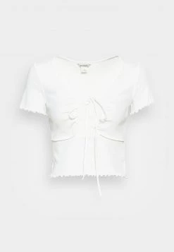Monki T-Shirt Basic - Off White | Damen -Monki Verkäufe 2022 b223b62510e64113b250a2566622a0e5