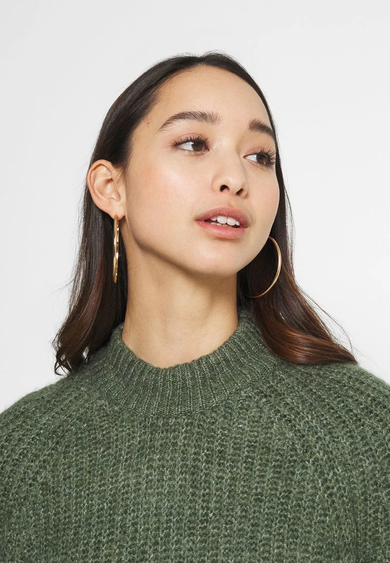 Monki Damen Strickpullover - Khaki Green Medium Dusty 4 Monki Damen Strickpullover - Khaki Green Medium Dusty – Bild 4