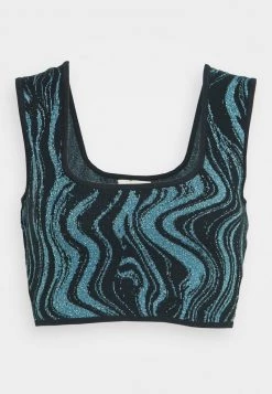 Monki Top - Partywood Blue | Damen -Monki Verkäufe 2022 b379ce228e954c13bea84fc35afbc83e