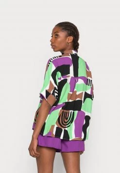 Monki Damen Hemdbluse - Multi Coloured/green -Monki Verkäufe 2022 b3966297084645a9923799ca27033f5c