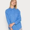 Monki Damen Bluse - Blue Medium