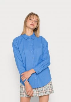 Monki Damen Bluse - Blue Medium