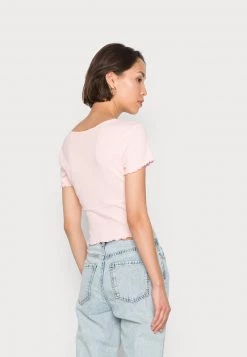Monki Damen T-Shirt Basic - Light Pink -Monki Verkäufe 2022 b665a9bf11774bb98007c4dc0a4cf68c
