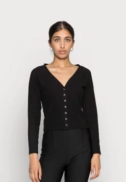 Monki Damen Strickjacke - Black/off White -Monki Verkäufe 2022 b7d726e0e26c47f8b2ed854f962e3065