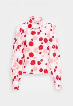 Monki Damen Hemdbluse - Pink/red -Monki Verkäufe 2022 b99d7b23fdb44ed7afbfd0cae088a3b9