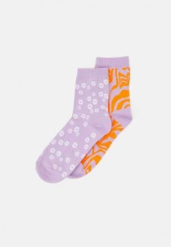 Monki Damen 2 PACK - Socken - Lilac Purple/orange Bright