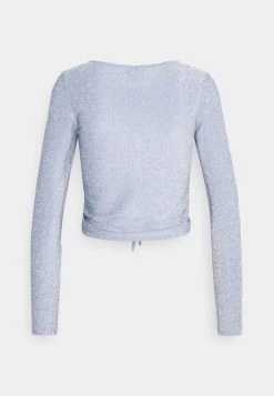 Monki Damen OLLE - Langarmshirt - Blue Light -Monki Verkäufe 2022 bac425e4cc5b488e9cdd5ff720010d6e