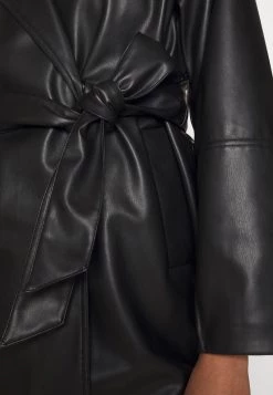 Monki Damen Klassischer Mantel - Black Dark -Monki Verkäufe 2022 bb014e2a881c4942b3664363579ca327