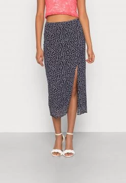 Monki Damen Bleistiftrock - Black Dark