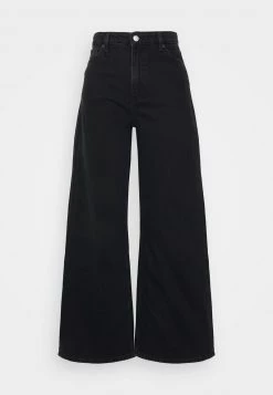 Monki Damen MICKI - Jeans Relaxed Fit - Black Dark