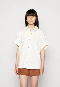 Monki Damen Hemdbluse - White Light