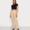 Monki Damen VIOLET TROUSERS - Stoffhose - Beige Medium Dusty