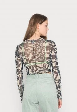 Monki Damen Langarmshirt - Black Dark -Monki Verkäufe 2022 bf0651dd95f5464d876825e895376cec