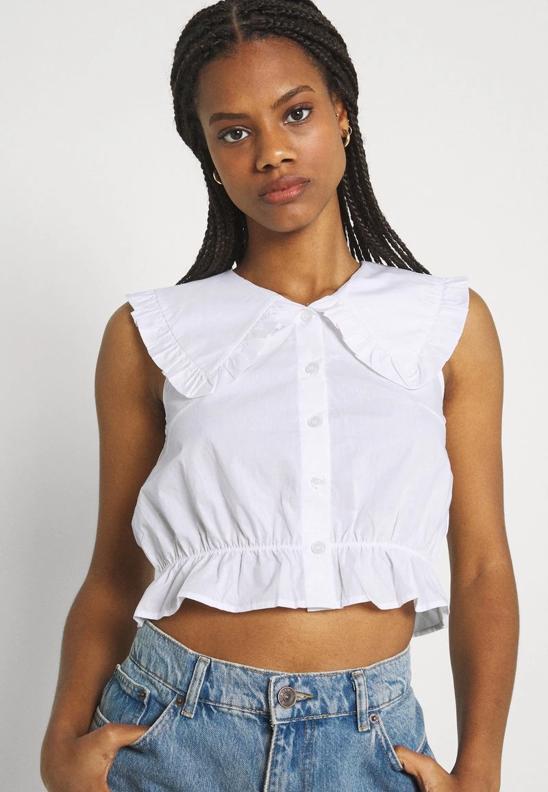 Monki Damen Bluse - White Light 4 Monki Damen Bluse - White Light – Bild 4