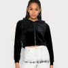 Monki Damen Sweatjacke - Black