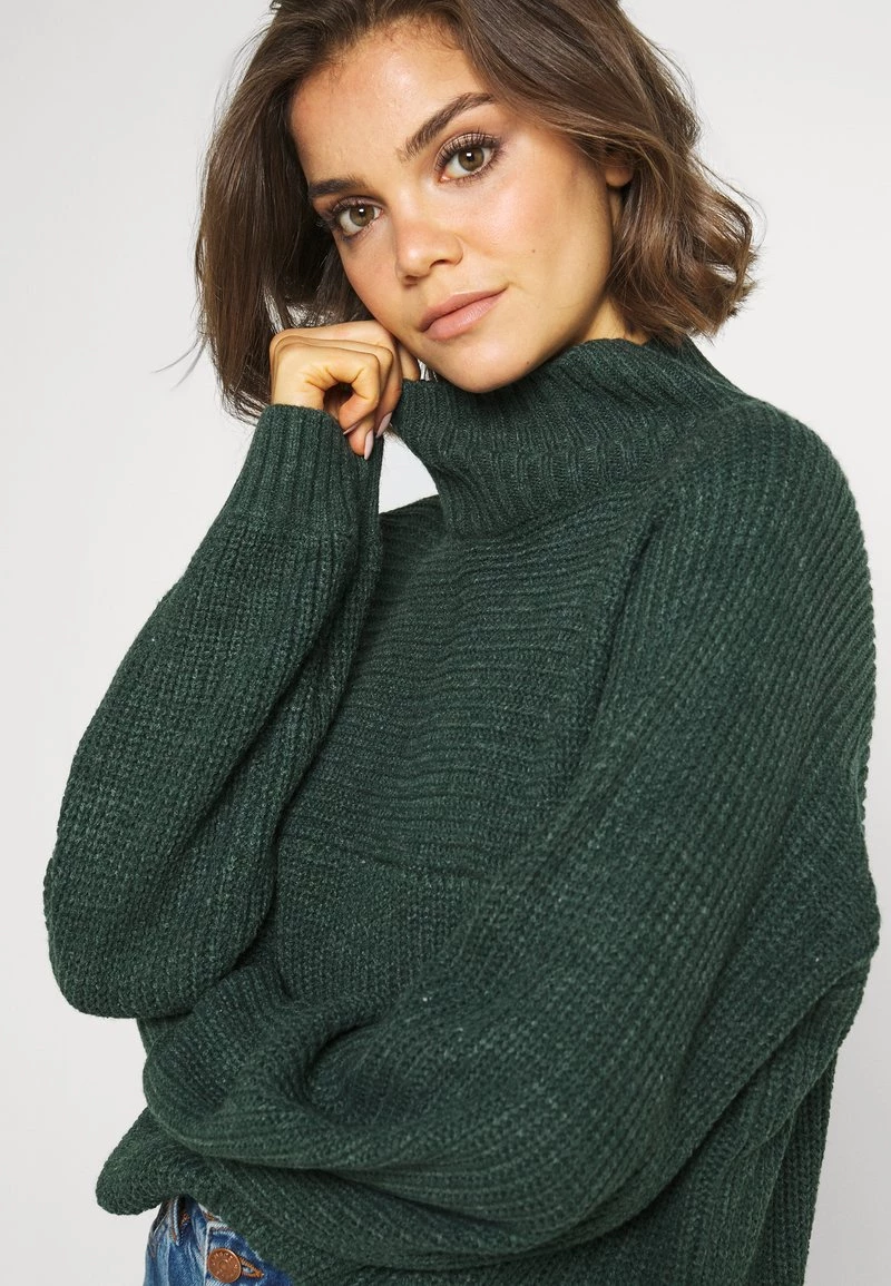 Monki Damen Strickpullover - Green Dark 5 Monki Damen Strickpullover - Green Dark – Bild 5