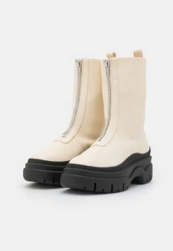 Monki VEGAN GRETCHEN BOOT - Plateaustiefel - White Dusty Light | Damen -Monki Verkäufe 2022 c0eabca374b5461b916438392462b5ee