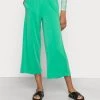 Monki Damen Stoffhose - Green Medium