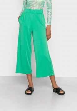 Monki Damen Stoffhose - Green Medium