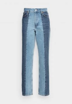 Monki Damen Jeans Straight Leg - Blue Medium Dusty -Monki Verkäufe 2022 c105e1400b984311a369fdbb4d55590f