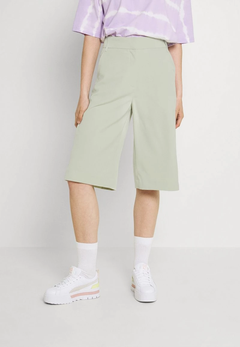 Monki Damen Shorts - Green Dusty Light 1 Monki Damen Shorts - Green Dusty Light