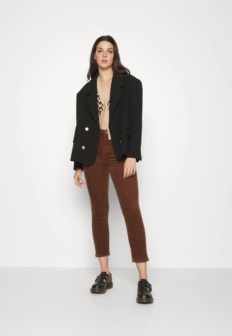 Monki Damen Stoffhose - Brown Dark Brown 2 Monki Damen Stoffhose - Brown Dark Brown – Bild 2