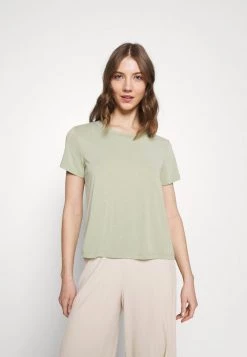 Monki Damen T-Shirt Basic - Green