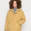 Monki Damen Winterjacke - Yellow Green