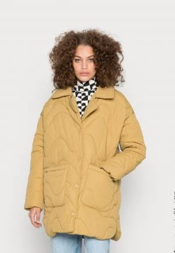 Monki Damen Winterjacke - Yellow Green
