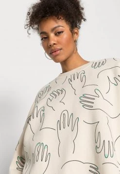 Monki Damen Sweatshirt - Beige Dusty Light -Monki Verkäufe 2022 c61c1d4d3ff5490cad91c55d54d7dcc8