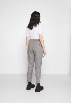 Monki Damen Stoffhose - Black/white -Monki Verkäufe 2022 c666f01a268f4baeaa23ac2afb3f97a6