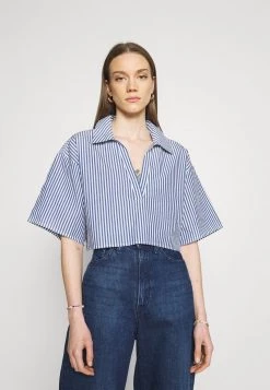 Monki Damen Bluse - Blue Bright