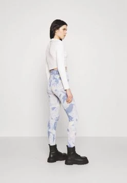 Monki Damen Leggings - Hosen - Blue/black -Monki Verkäufe 2022 c6c19392de054e31b903ff4fe4ea7a3d