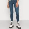 Monki Damen NOKIMI STORMY - Jeans Skinny Fit - Blue Medium Dusty