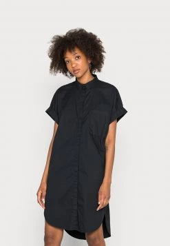 Monki Damen Blusenkleid - Black Dark