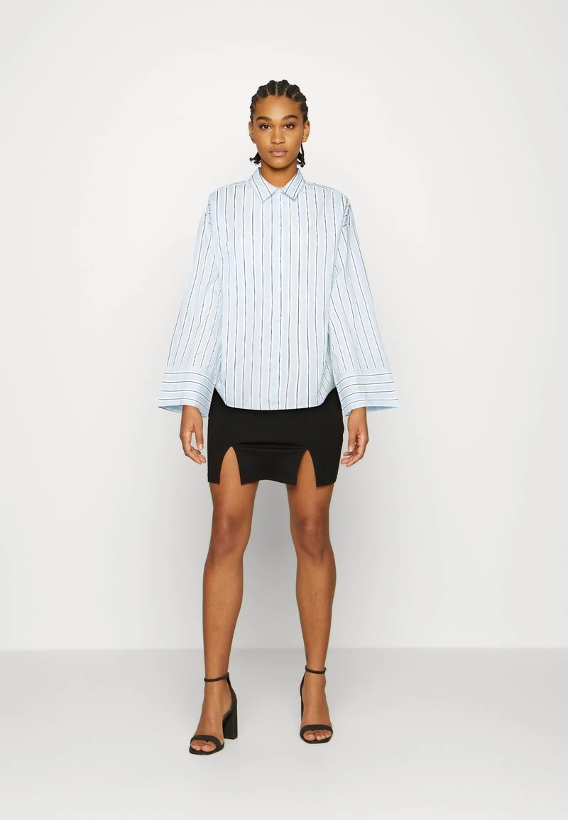 Monki Damen Hemdbluse - Blue Stripe 2 Monki Damen Hemdbluse - Blue Stripe – Bild 2