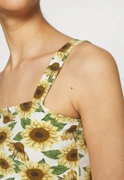 Monki Damen Top - Black Dark/sunflower/white -Monki Verkäufe 2022 c89fa310b65f453e9b48dbdeefb319cb