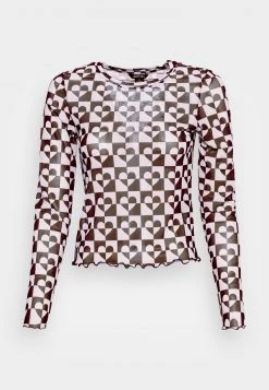 Monki Damen Langarmshirt - Black/white -Monki Verkäufe 2022 c91817231ad64040bf05b2a1fe1bf105
