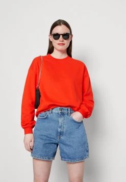 Monki Damen Sweatshirt - Orange Bright -Monki Verkäufe 2022 c9c217e0c8b2470d908abddbf80f641c