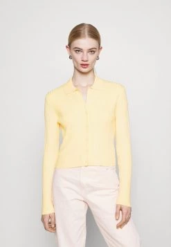 Monki Damen Strickjacke - White