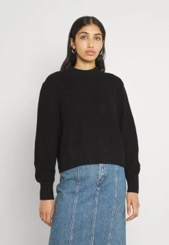 Monki Damen Strickpullover - Black Dark