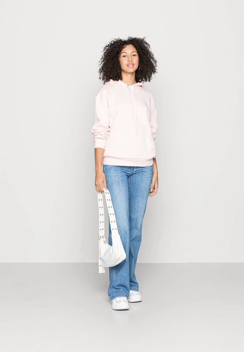 Monki Damen Kapuzenpullover - Light Pink 2 Monki Damen Kapuzenpullover - Light Pink – Bild 2