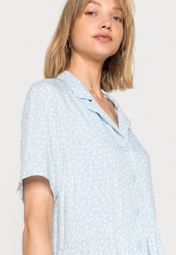 Monki Damen Maxikleid - Blue Dusty Light -Monki Verkäufe 2022 ccf06b17e8c3485cb66e632780f97561