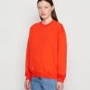 Monki Damen Sweatshirt - Orange Bright