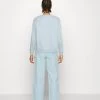 Monki Damen Sweatshirt - Light Blue