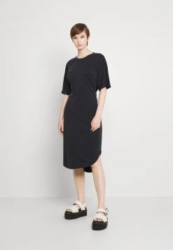 Monki Damen Jerseykleid - Black Dark