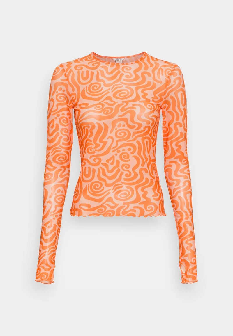 Monki Damen Langarmshirt - Orange 4 Monki Damen Langarmshirt - Orange – Bild 4