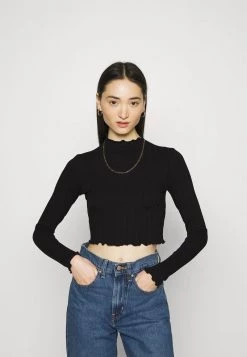 Monki Damen Langarmshirt - Purple/black -Monki Verkäufe 2022 cf624a1c6dce403ea93619514a733f80