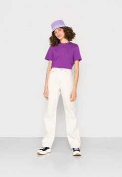 Monki Damen FIA TEE 2 PACK - T-Shirt Basic - Lilac Purple Bright