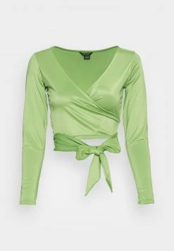Monki Damen Langarmshirt - Green -Monki Verkäufe 2022 d09c3c4fbe294a489cf0c7ac28f7a5d3